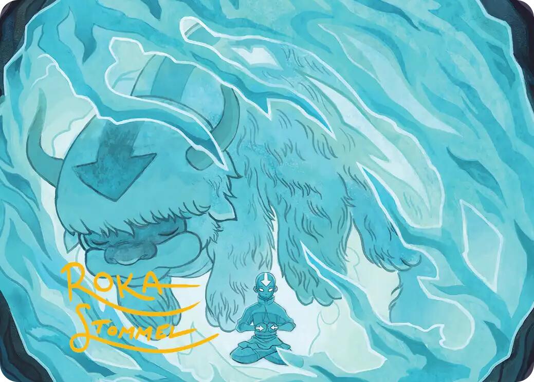 Aang's Iceberg 2 Art Card (Gold-Stamped Signature) [Avatar: The Last Airbender Art Series] | Gate City Games LLC