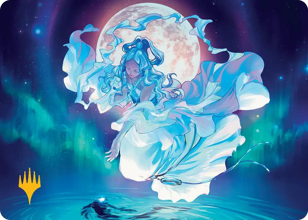 Yue, the Moon Spirit Art Card (Gold-Stamped Planeswalker Symbol) [Avatar: The Last Airbender Art Series] | Gate City Games LLC