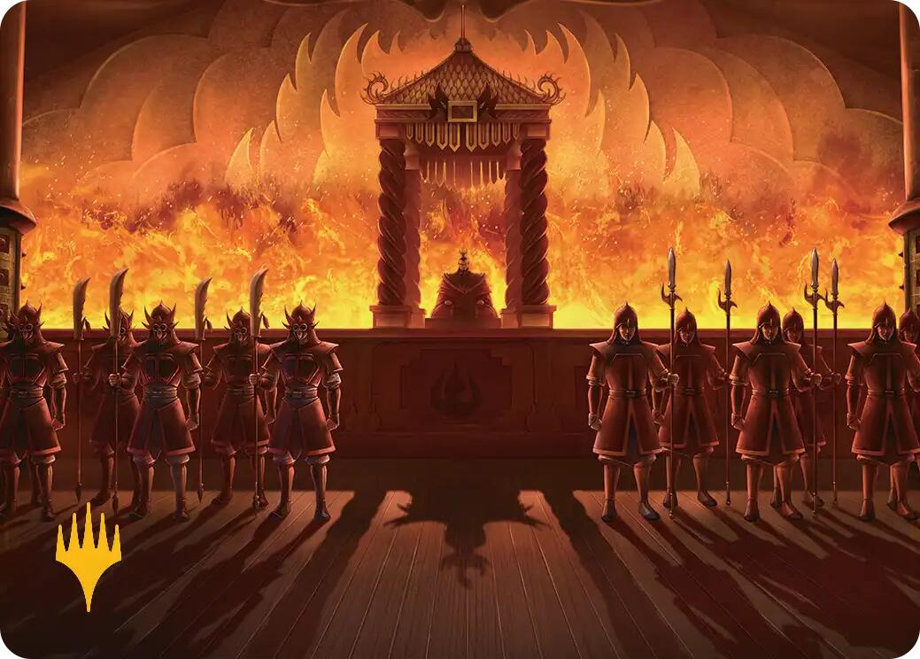 Fire Lord Ozai Art Card (Gold-Stamped Planeswalker Symbol) [Avatar: The Last Airbender Art Series] | Gate City Games LLC