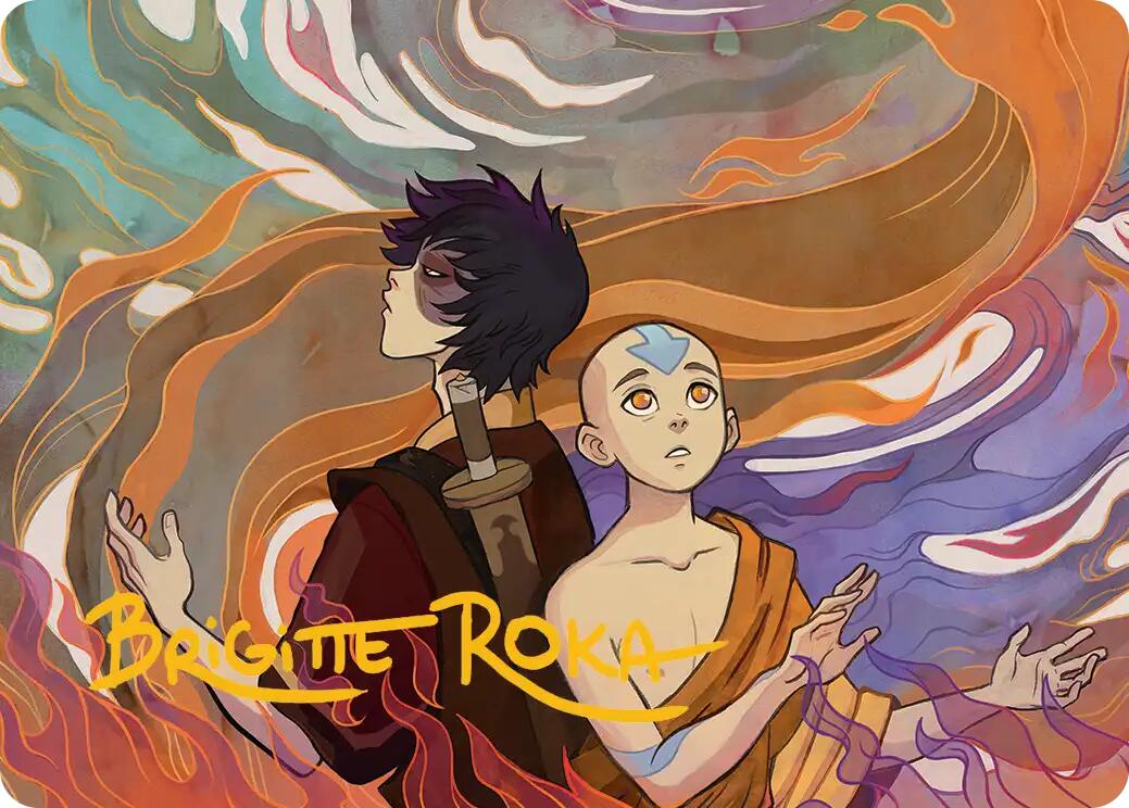 Fated Firepower Art Card (Gold-Stamped Signature) [Avatar: The Last Airbender Art Series] | Gate City Games LLC