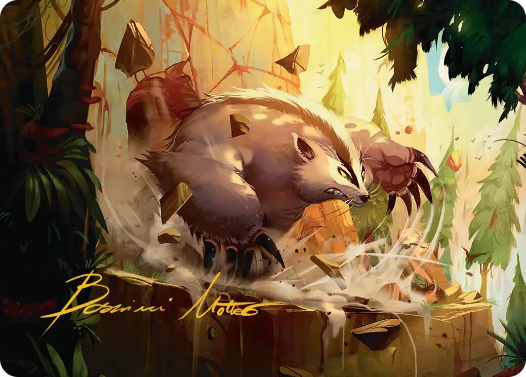 Badgermole Art Card (Gold-Stamped Signature) [Avatar: The Last Airbender Art Series] | Gate City Games LLC