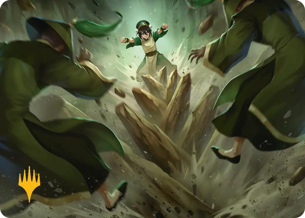 Rockalanche Art Card (Gold-Stamped Planeswalker Symbol) [Avatar: The Last Airbender Art Series] | Gate City Games LLC