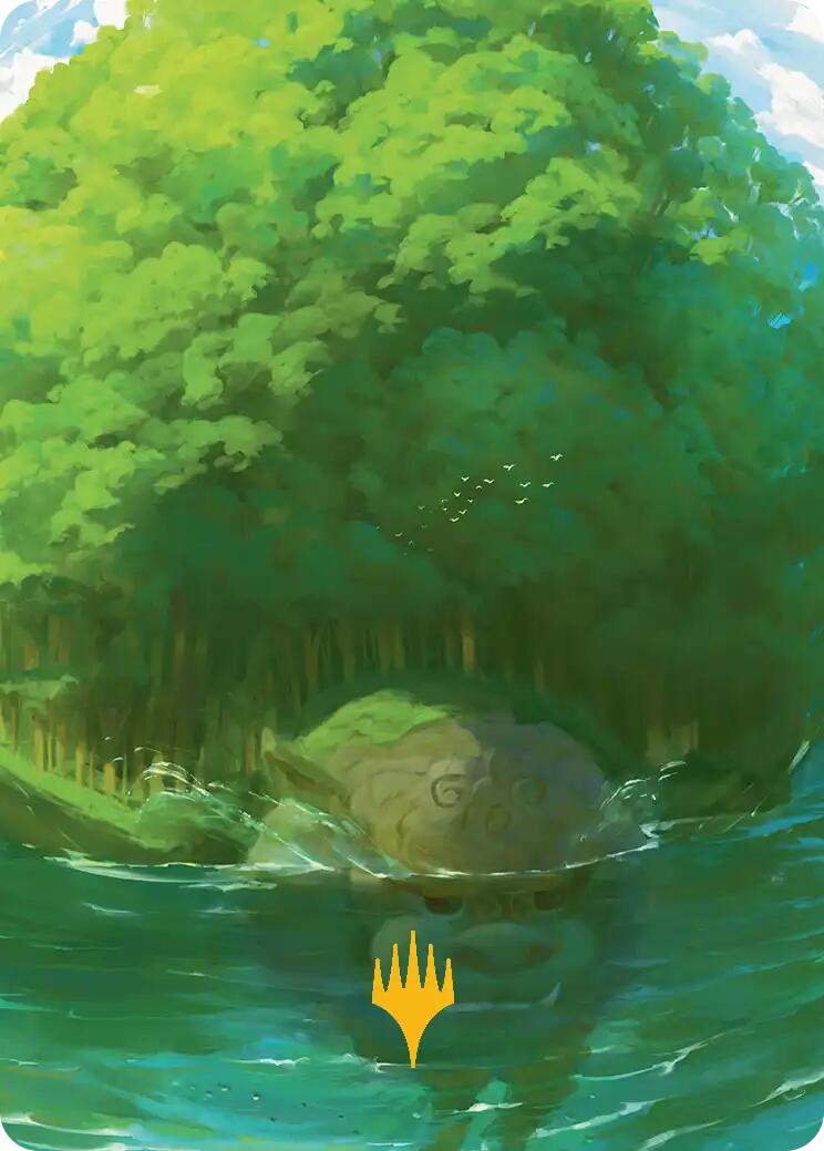 Forest Art Card (Gold-Stamped Planeswalker Symbol) [Avatar: The Last Airbender Art Series] | Gate City Games LLC