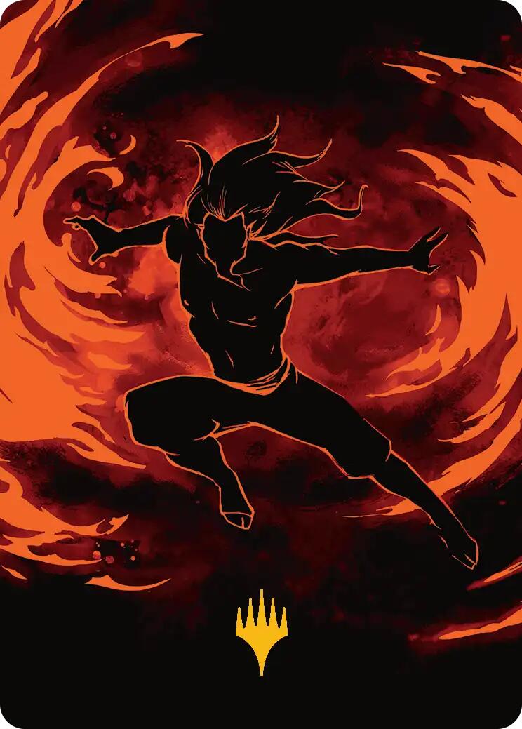 Ozai, the Phoenix King Art Card (Gold-Stamped Planeswalker Symbol) [Avatar: The Last Airbender Art Series] | Gate City Games LLC