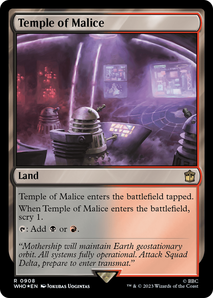 Temple of Malice (Surge Foil) [Doctor Who] | Gate City Games LLC