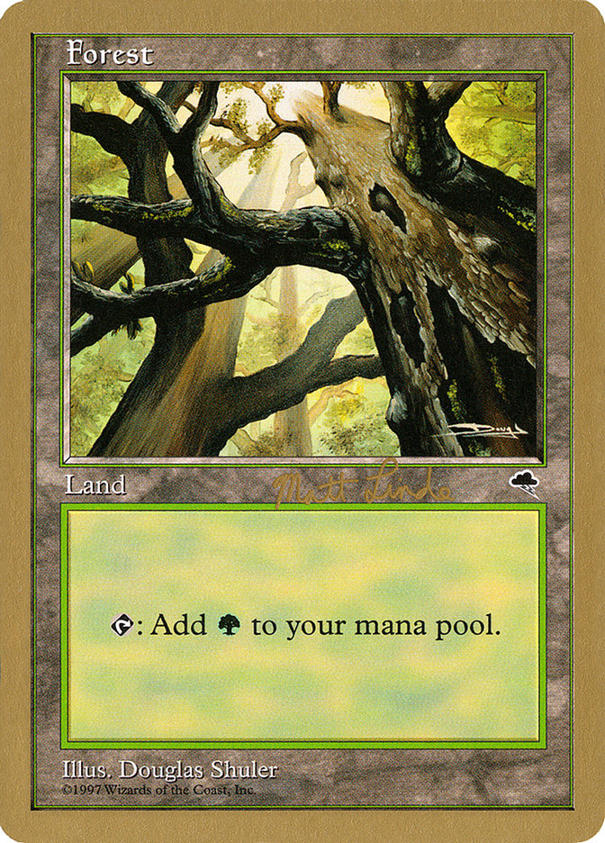 Forest (ml347a) (Matt Linde) [World Championship Decks 1999] | Gate City Games LLC