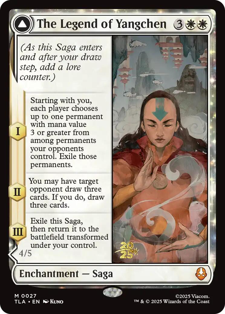 The Legend of Yangchen [Avatar: The Last Airbender Prerelease Cards] | Gate City Games LLC