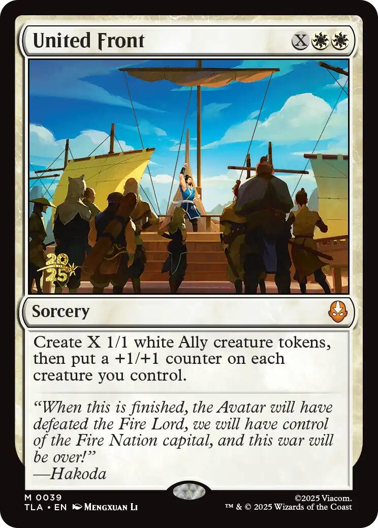 United Front [Avatar: The Last Airbender Prerelease Cards] | Gate City Games LLC