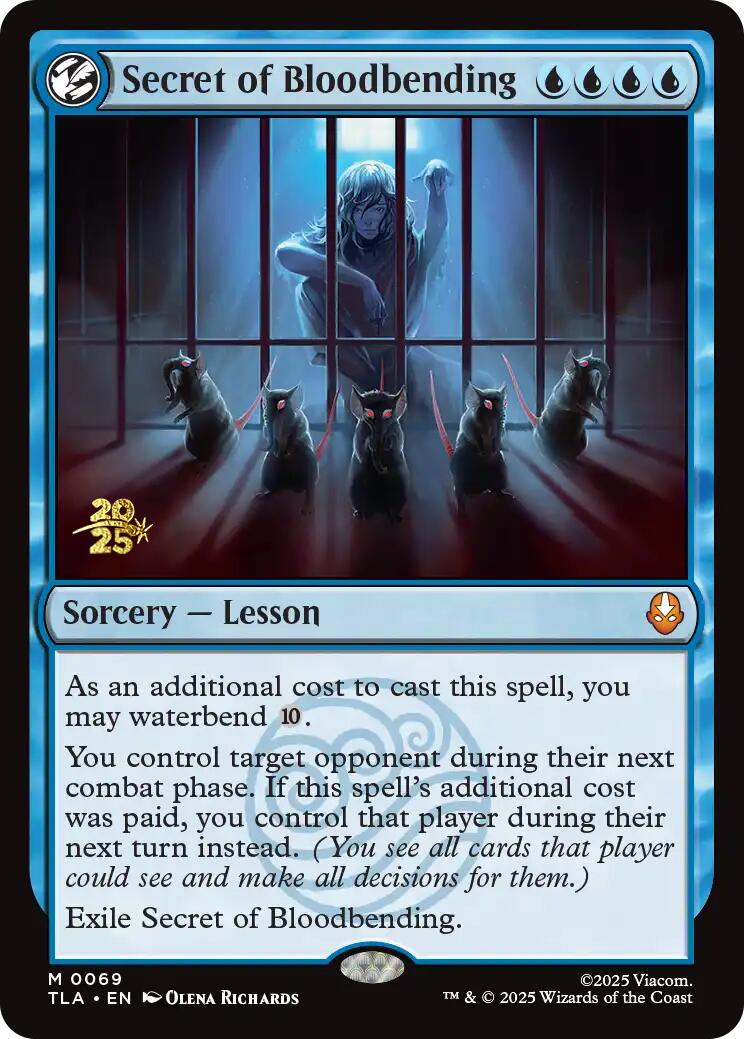 Secret of Bloodbending [Avatar: The Last Airbender Prerelease Cards] | Gate City Games LLC