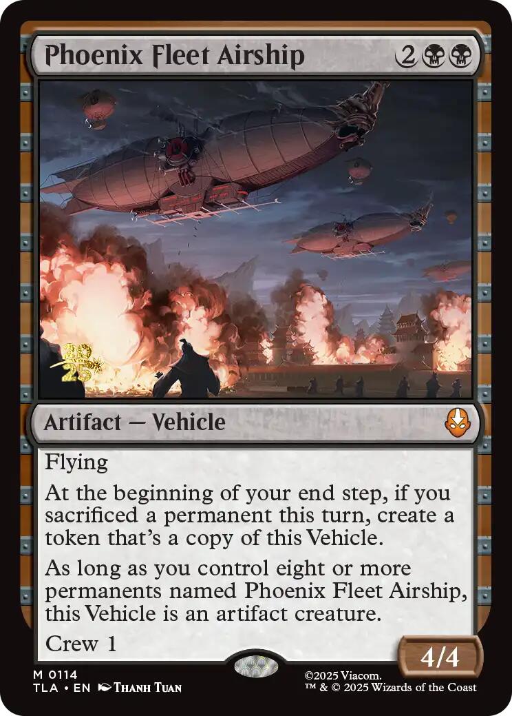 Phoenix Fleet Airship [Avatar: The Last Airbender Prerelease Cards] | Gate City Games LLC