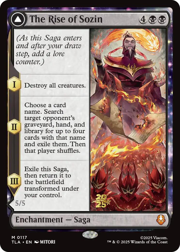 The Rise of Sozin [Avatar: The Last Airbender Prerelease Cards] | Gate City Games LLC