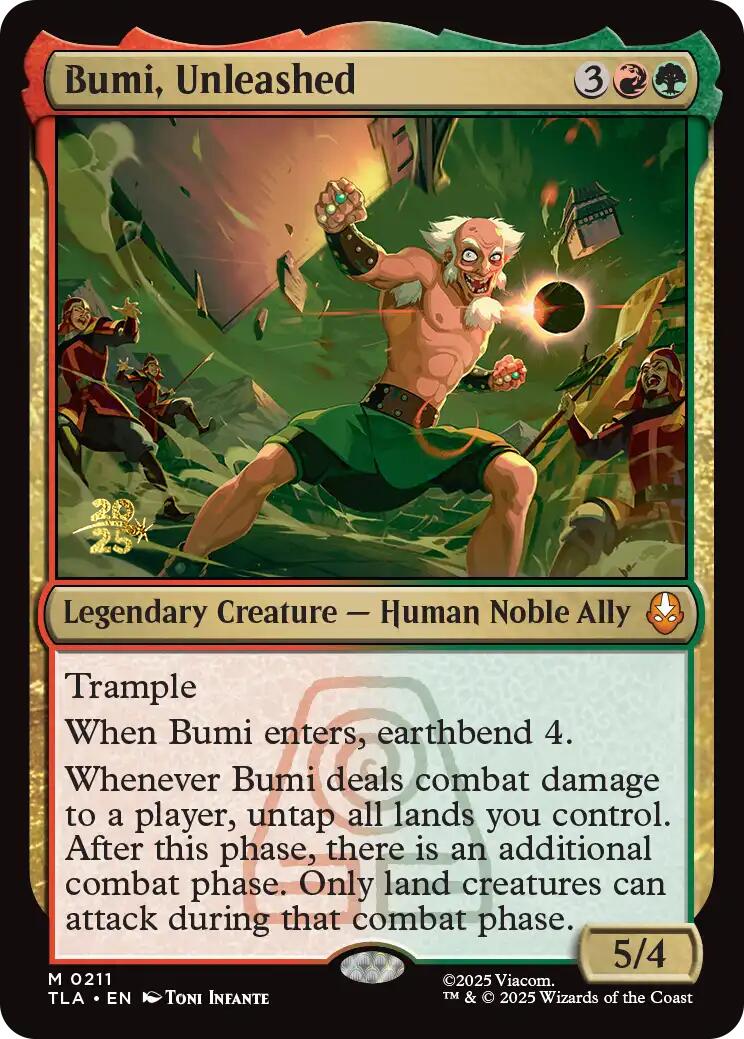 Bumi, Unleashed [Avatar: The Last Airbender Prerelease Cards] | Gate City Games LLC