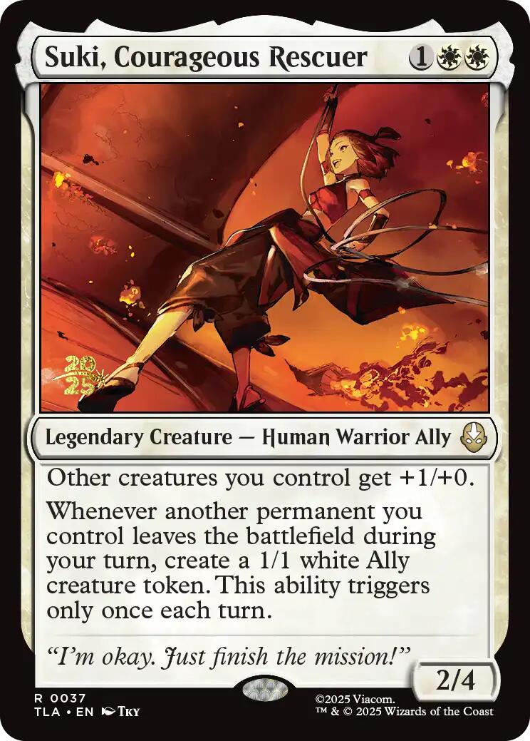 Suki, Courageous Rescuer [Avatar: The Last Airbender Prerelease Cards] | Gate City Games LLC