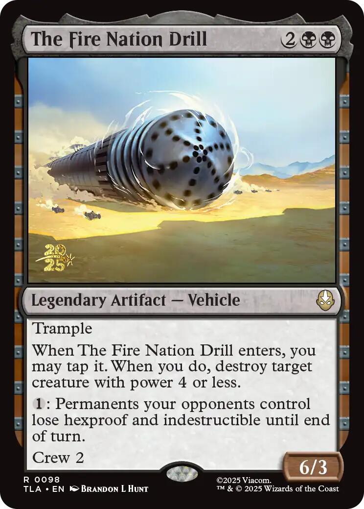 The Fire Nation Drill [Avatar: The Last Airbender Prerelease Cards] | Gate City Games LLC