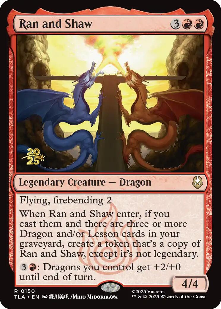 Ran and Shaw [Avatar: The Last Airbender Prerelease Cards] | Gate City Games LLC