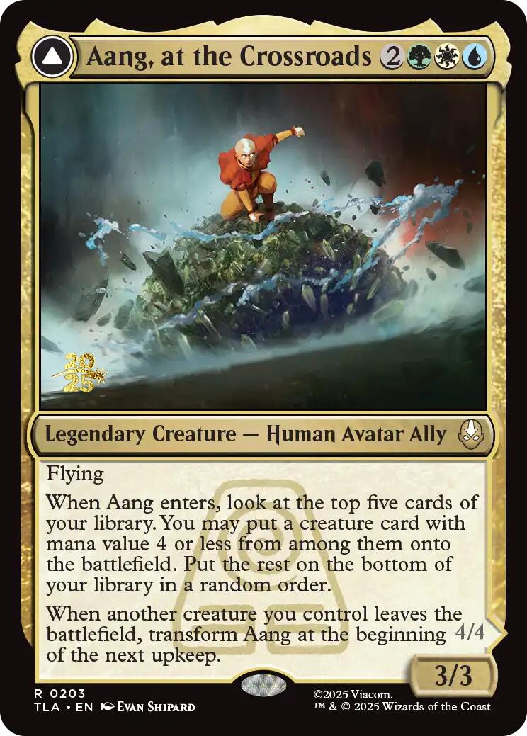 Aang, at the Crossroads [Avatar: The Last Airbender Prerelease Cards] | Gate City Games LLC