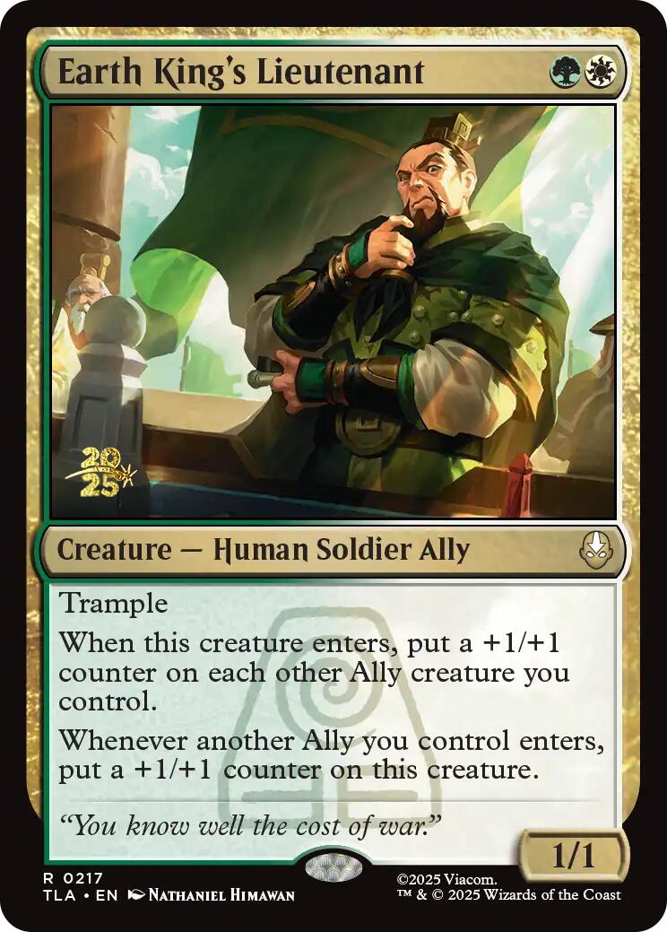 Earth King's Lieutenant [Avatar: The Last Airbender Prerelease Cards] | Gate City Games LLC