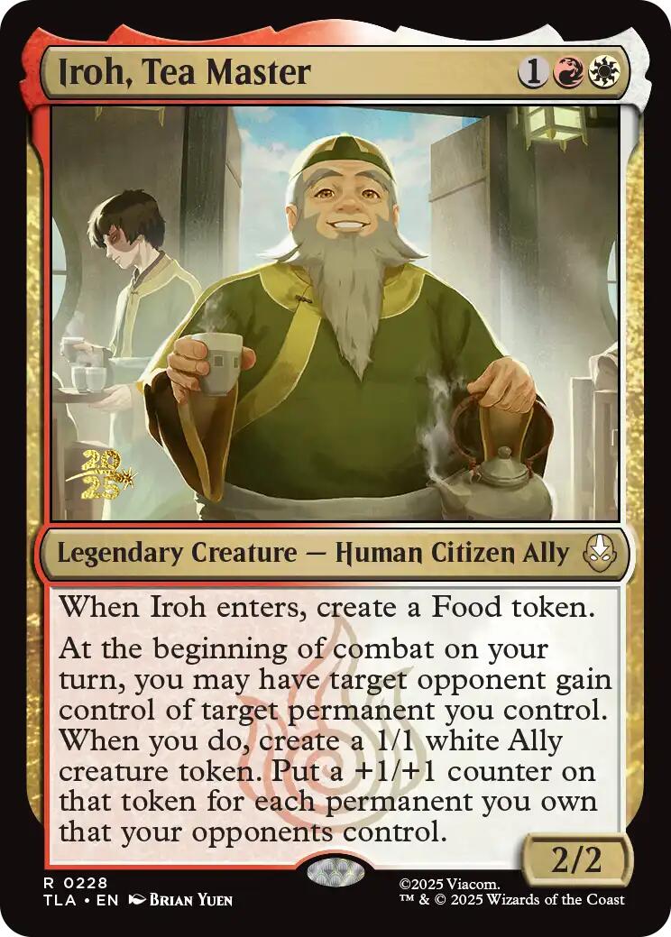 Iroh, Tea Master [Avatar: The Last Airbender Prerelease Cards] | Gate City Games LLC