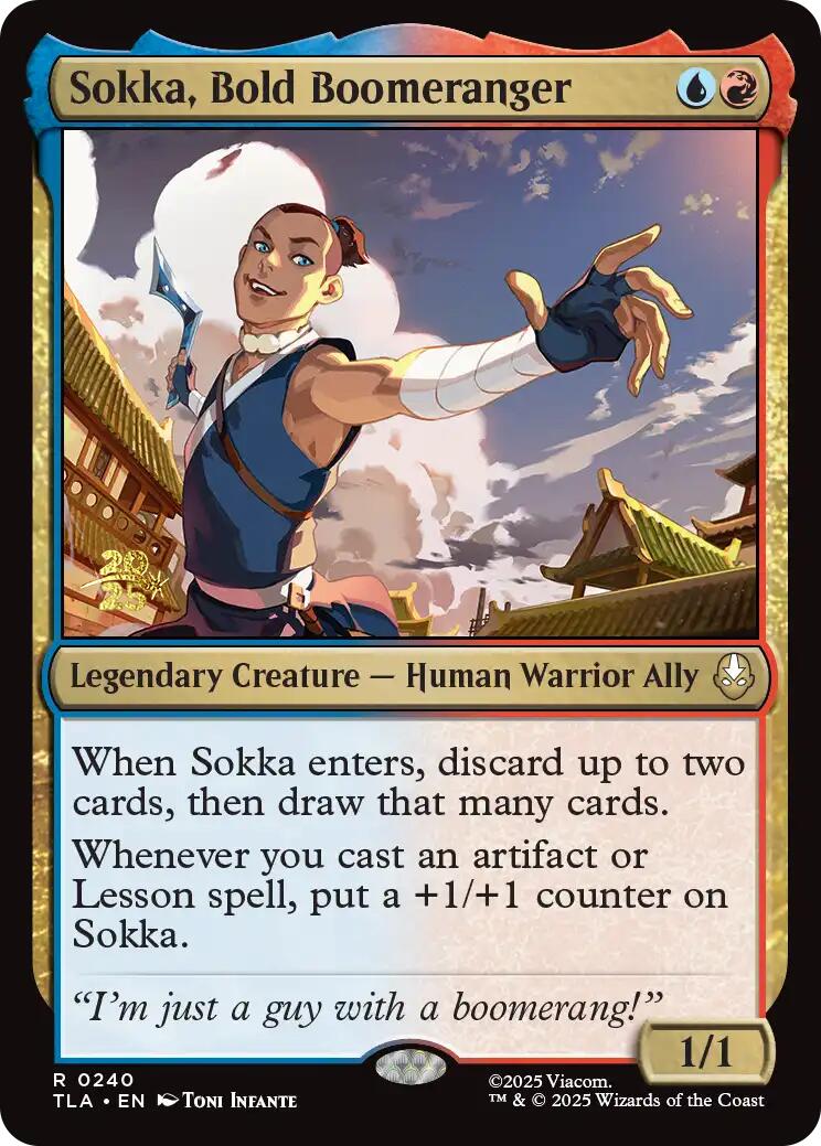 Sokka, Bold Boomeranger [Avatar: The Last Airbender Prerelease Cards] | Gate City Games LLC
