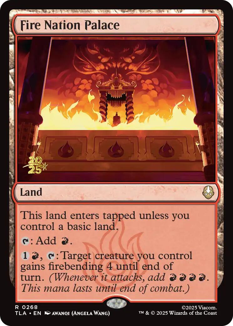 Fire Nation Palace [Avatar: The Last Airbender Prerelease Cards] | Gate City Games LLC