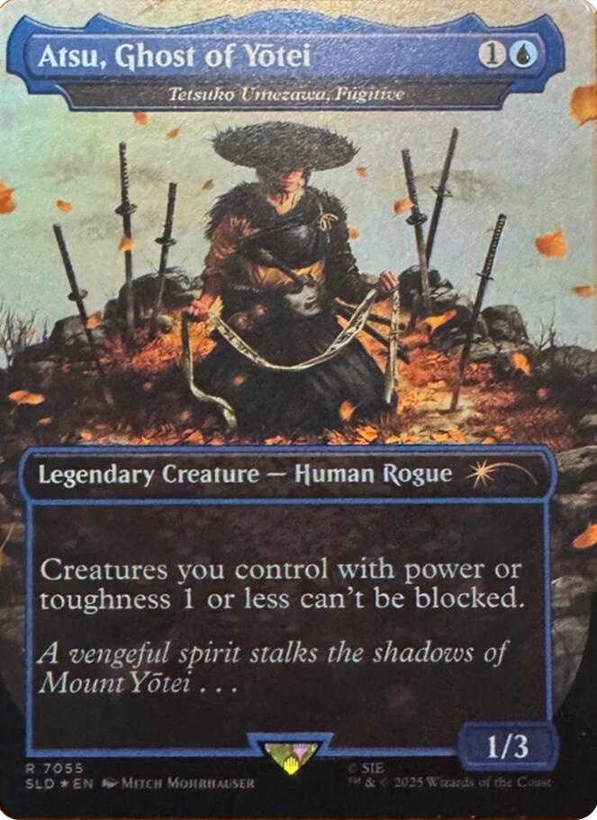 Atsu, Ghost of Yotei - Tetsuko Umezawa, Fugitive (Rainbow Foil) [Secret Lair Drop Series] | Gate City Games LLC