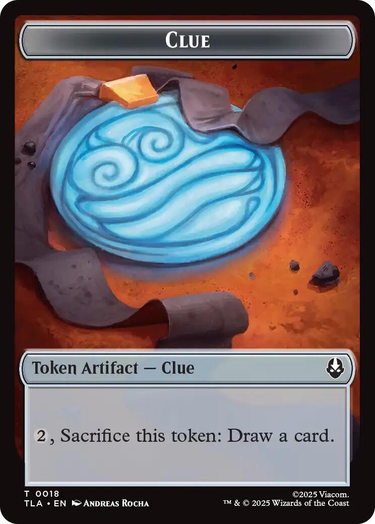 Ally (0007) // Clue (0018) Double-Sided Token [Avatar: The Last Airbender Tokens] | Gate City Games LLC