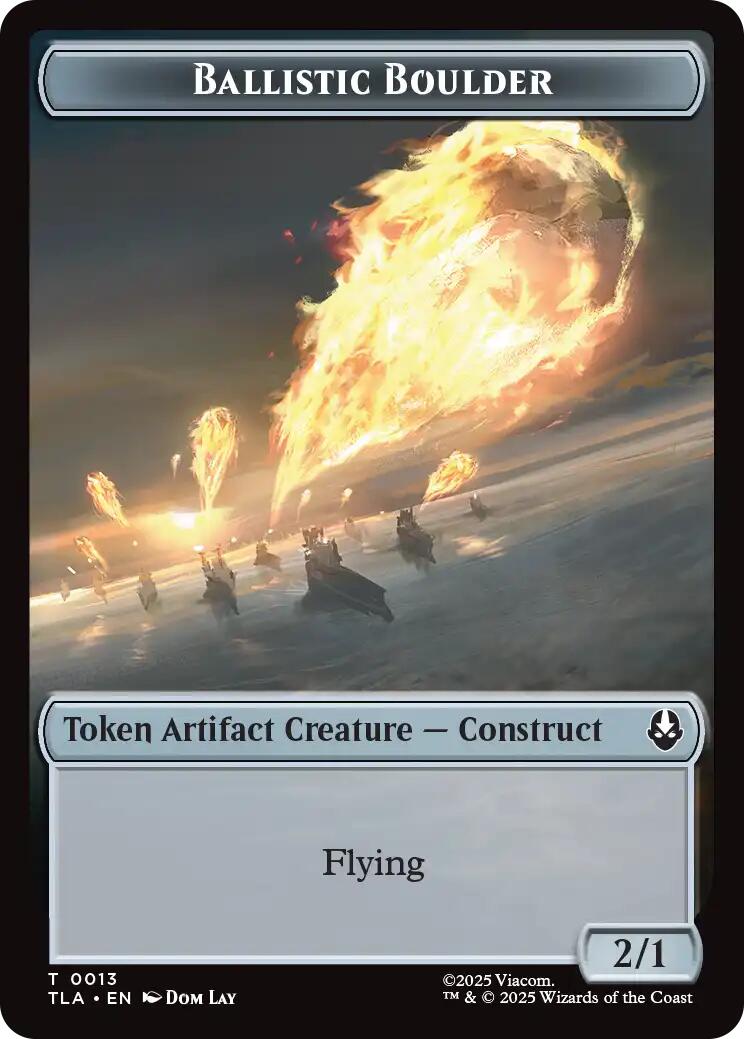 Ballistic Boulder // Soldier (0011) Double-Sided Token [Avatar: The Last Airbender Tokens] | Gate City Games LLC