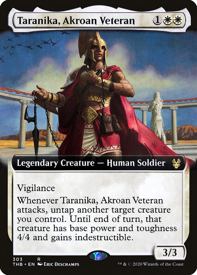 Taranika, Akroan Veteran (Extended Art) [Theros Beyond Death] | Gate City Games LLC