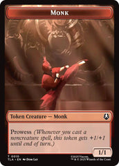 Monk // Food (0021) Double-Sided Token [Avatar: The Last Airbender Tokens] | Gate City Games LLC