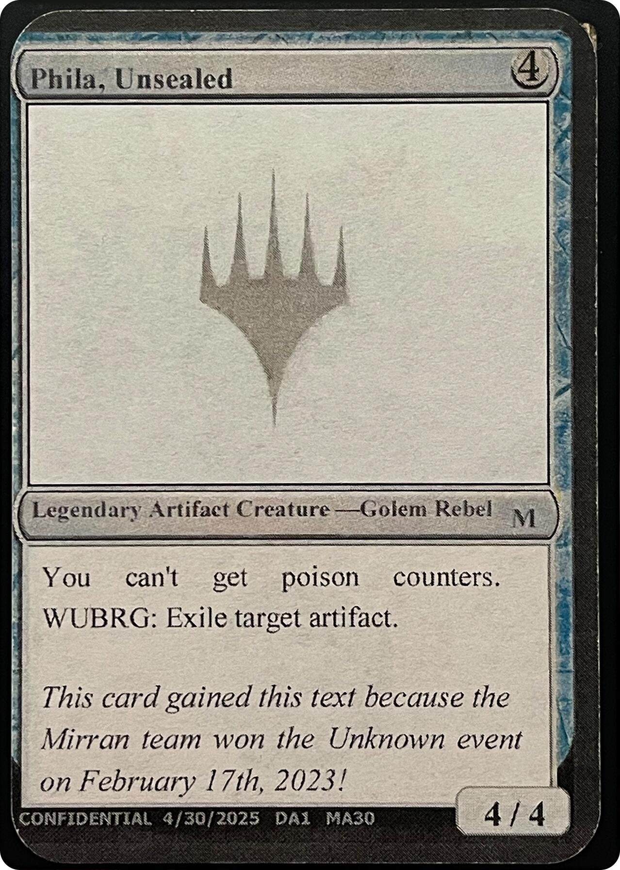 Phila, Unsealed (Reprint) [Unknown Event] | Gate City Games LLC