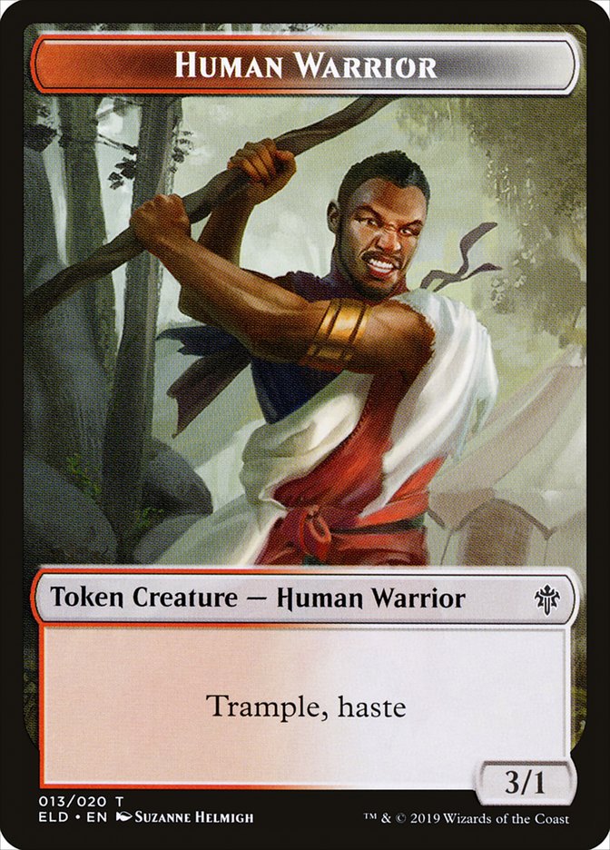Human Warrior Token [Throne of Eldraine Tokens] | Gate City Games LLC