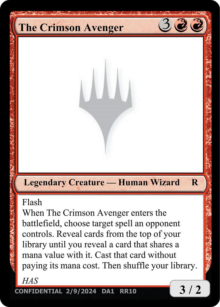 The Crimson Avenger [Unknown Event] | Gate City Games LLC