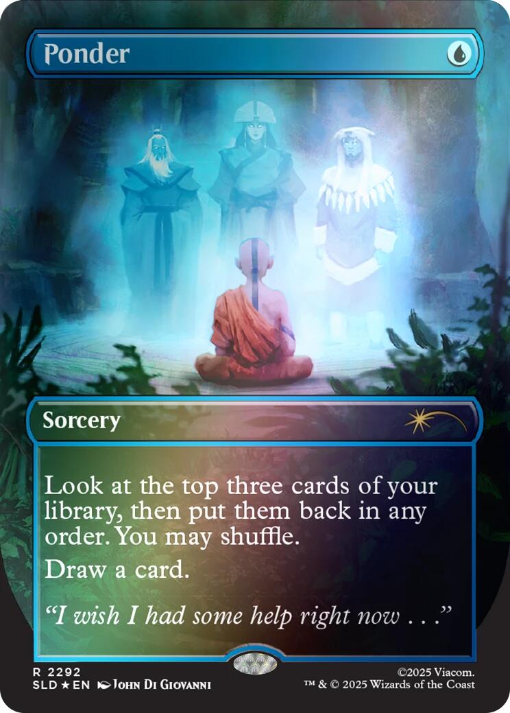 Ponder (2292) (Rainbow Foil) [Secret Lair Drop Series] | Gate City Games LLC