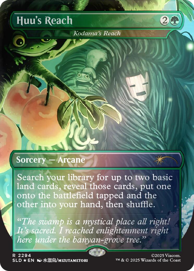 Huu's Reach - Kodama's Reach (Rainbow Foil) [Secret Lair Drop Series] | Gate City Games LLC