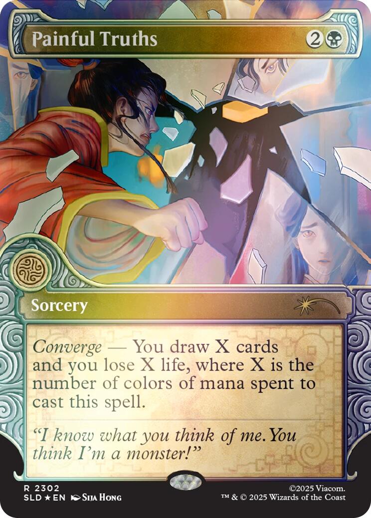 Painful Truths (Rainbow Foil) [Secret Lair Drop Series] | Gate City Games LLC
