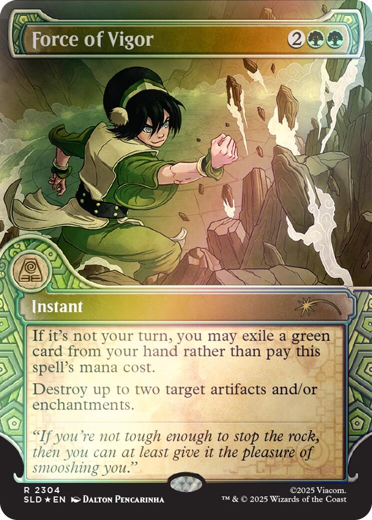 Force of Vigor (Rainbow Foil) [Secret Lair Drop Series] | Gate City Games LLC