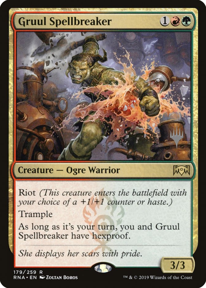 Gruul Spellbreaker (Promo Pack) [Ravnica Allegiance Promos] | Gate City Games LLC