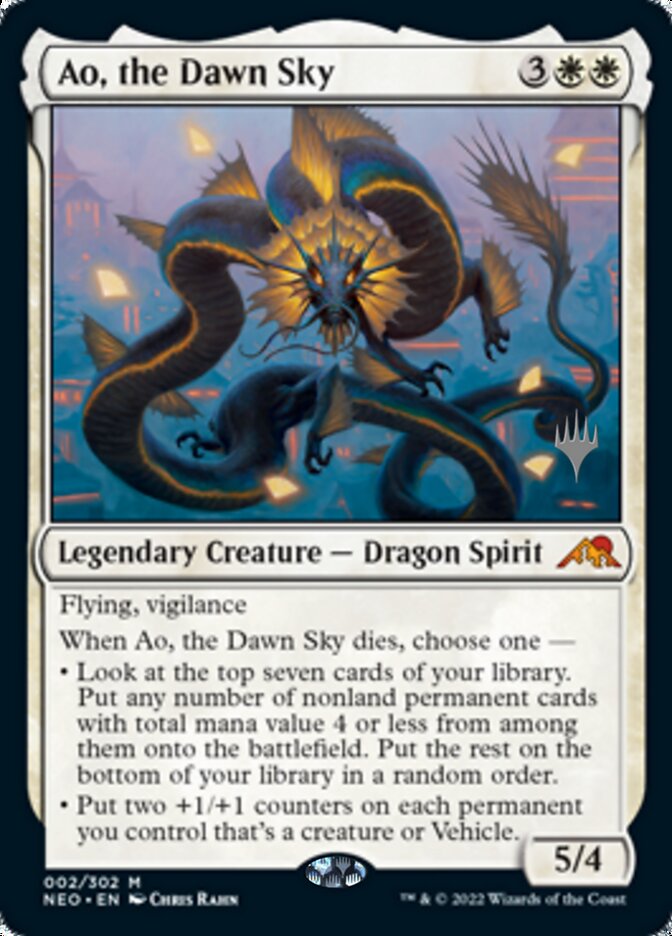 Ao, the Dawn Sky (Promo Pack) [Kamigawa: Neon Dynasty Promos] | Gate City Games LLC