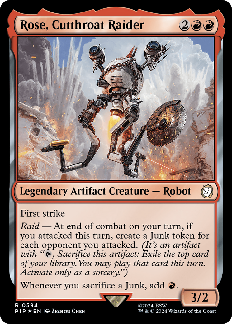 Rose, Cutthroat Raider (Surge Foil) [Fallout] | Gate City Games LLC