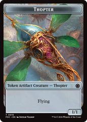 Thopter // Myr Double-Sided Token [Foundations Commander Tokens] | Gate City Games LLC