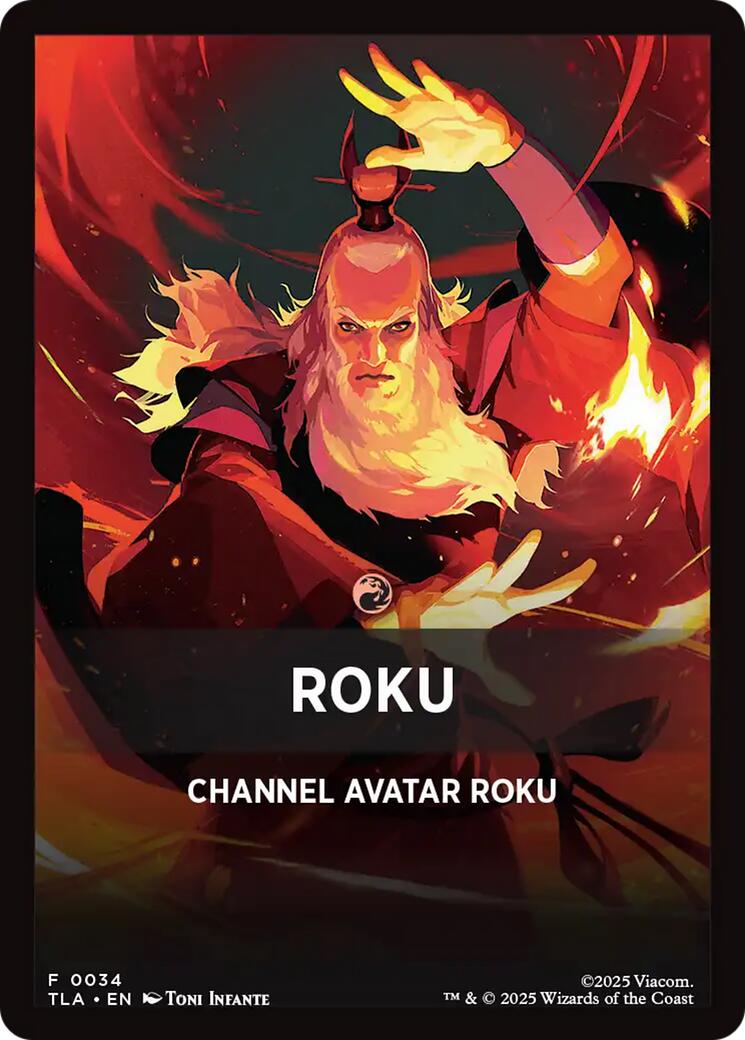 Roku Theme Card [Avatar: The Last Airbender Tokens] | Gate City Games LLC