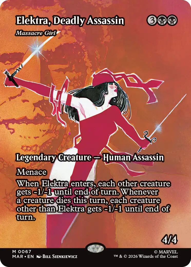 Elektra, Deadly Assassin - Massacre Girl (Borderless) [Marvel Universe: Eternal-Legal] | Gate City Games LLC
