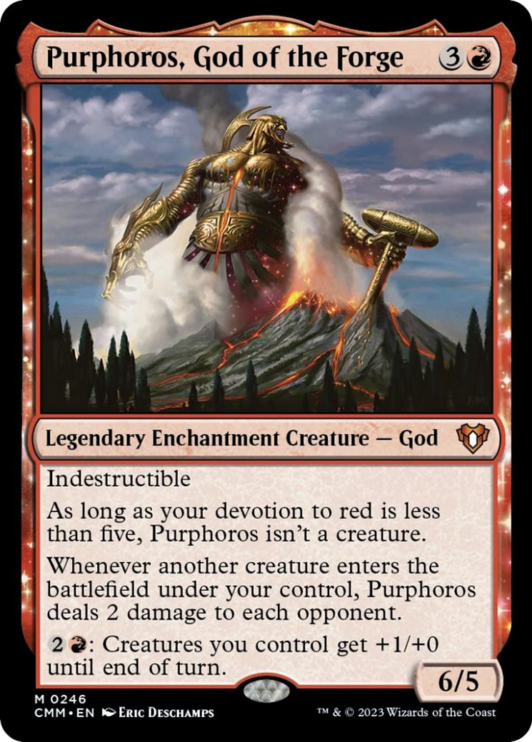 Purphoros, God of the Forge [Commander Masters] | Gate City Games LLC