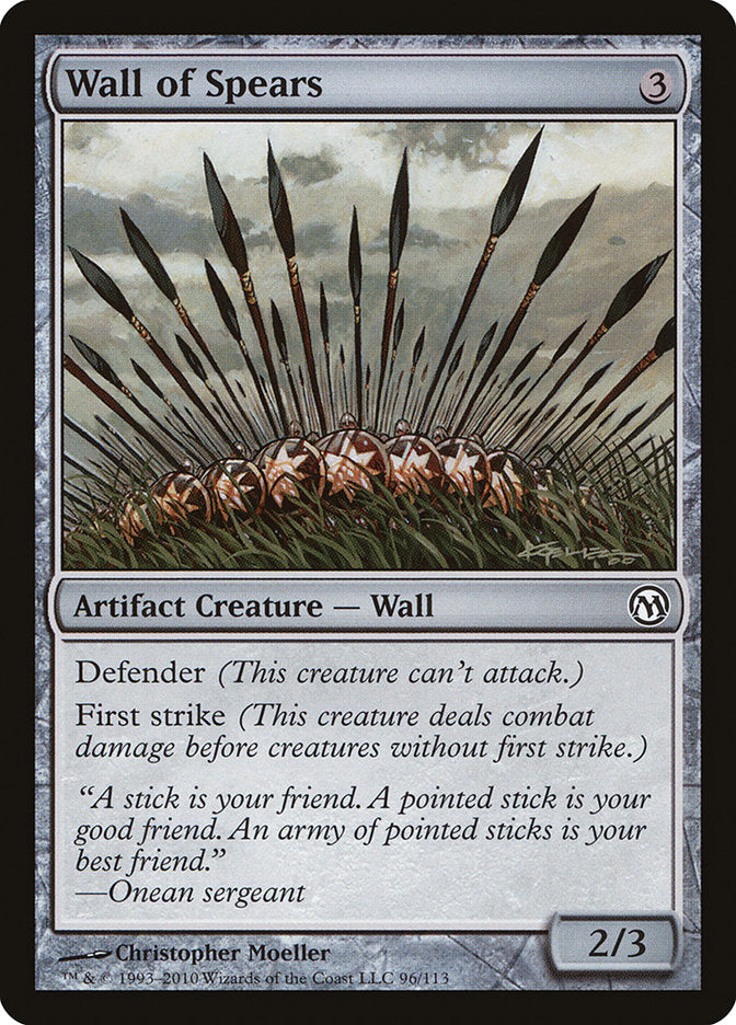 Wall of Spears [Duels of the Planeswalkers] | Gate City Games LLC