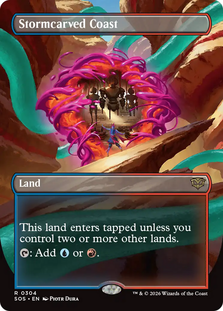 Stormcarved Coast (Borderless) [Secrets of Strixhaven] | Gate City Games LLC