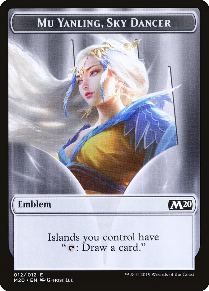 Mu Yanling, Sky Dancer Emblem [Core Set 2020 Tokens] | Gate City Games LLC