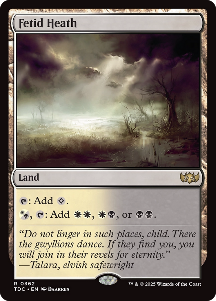 Fetid Heath [Tarkir: Dragonstorm Commander] | Gate City Games LLC