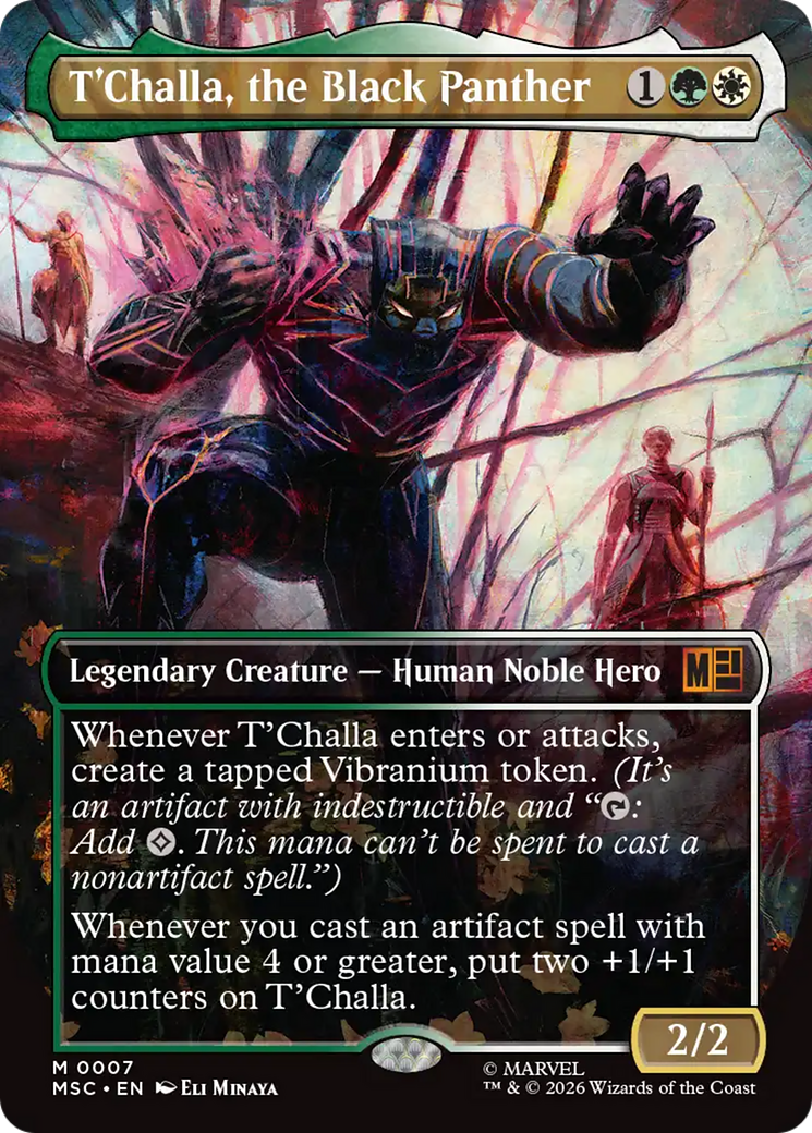 T'Challa, the Black Panther (Borderless) [Marvel Super Heroes Commander] | Gate City Games LLC