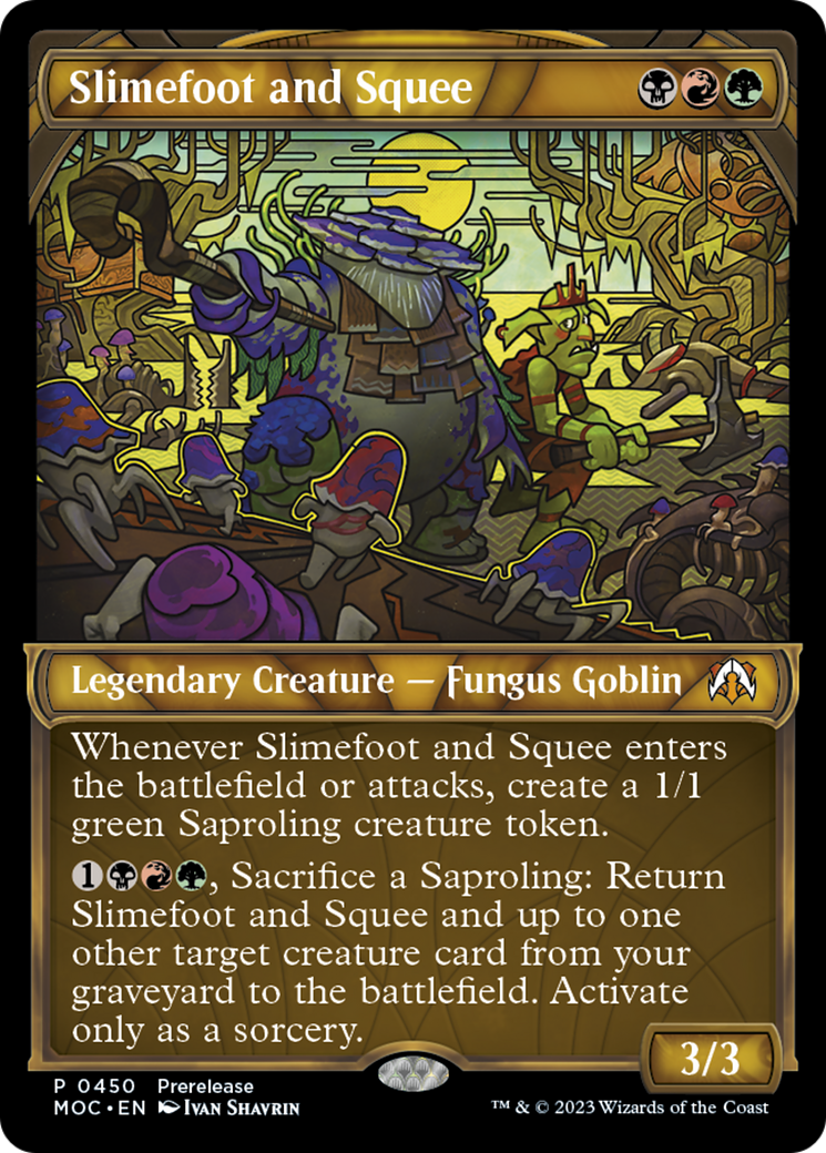 Slimefoot and Squee (Showcase Planar Booster Fun) [March of the Machine Commander Prerelease Promos] | Gate City Games LLC