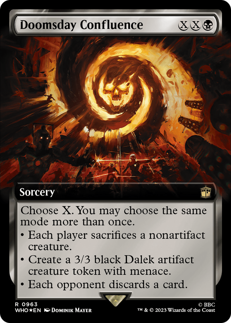 Doomsday Confluence (Extended Art) (Surge Foil) [Doctor Who] | Gate City Games LLC